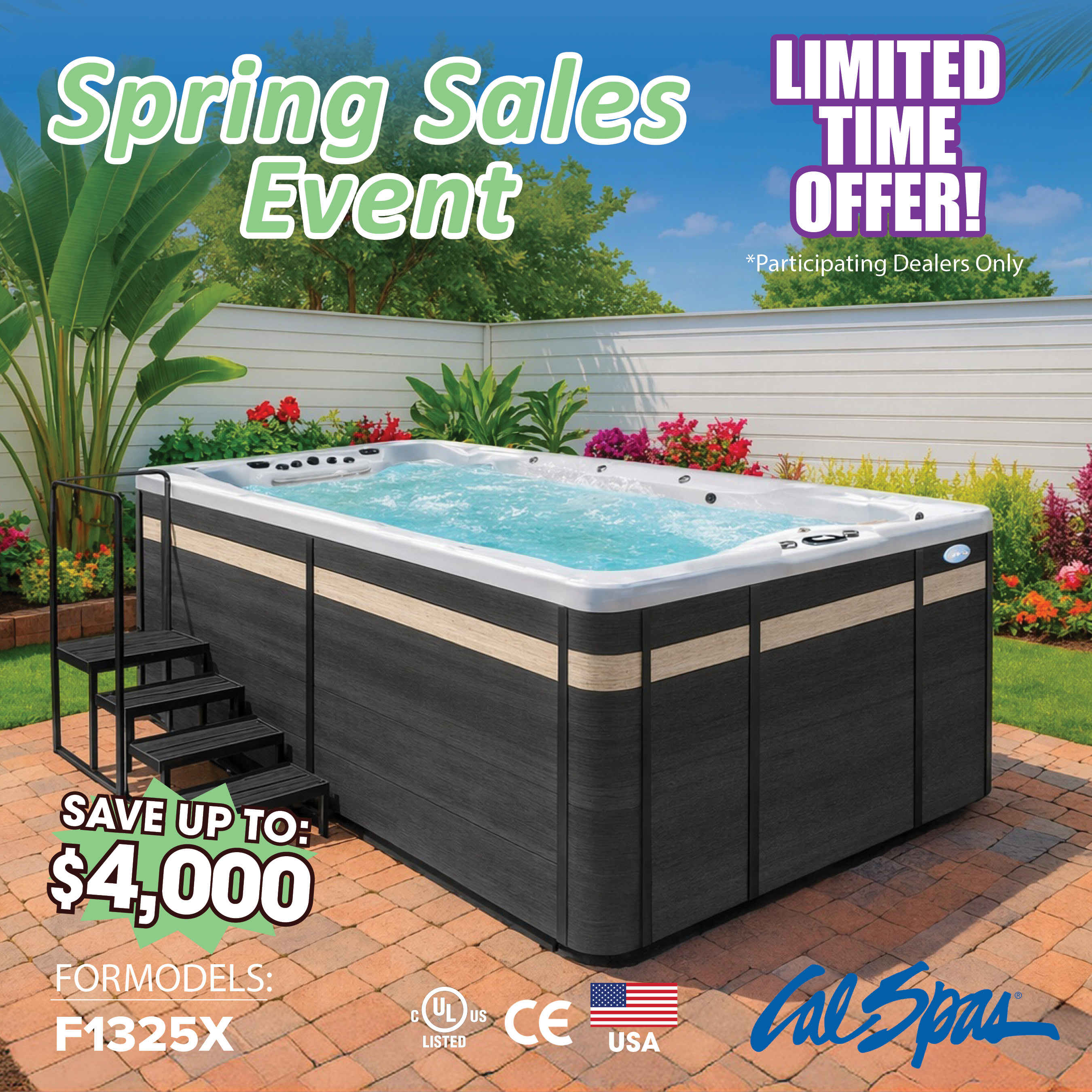 Calspas hot tub being used in a family setting - Wales